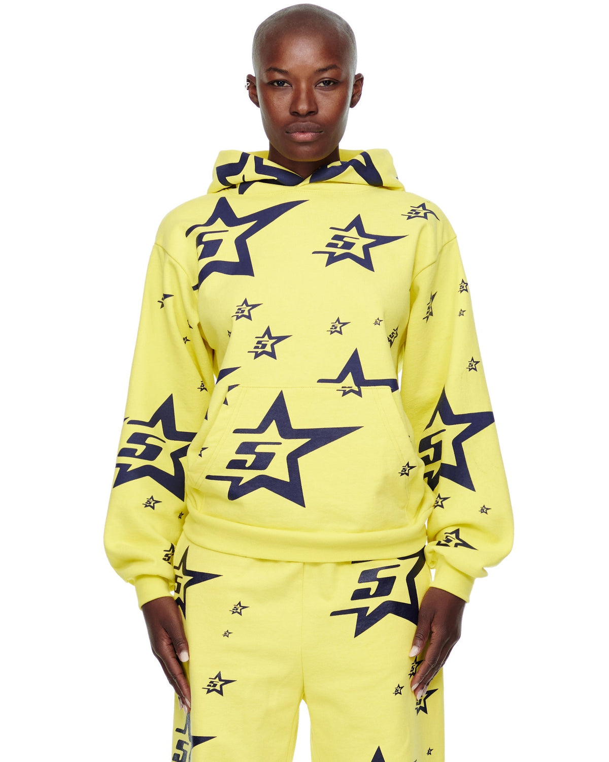 Sp5der 5star Hoodie - Light Yellow