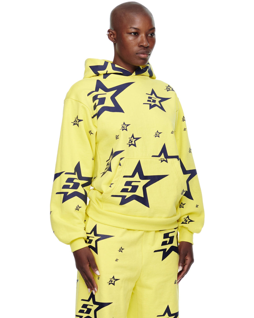 Sp5der 5star Hoodie - Light Yellow