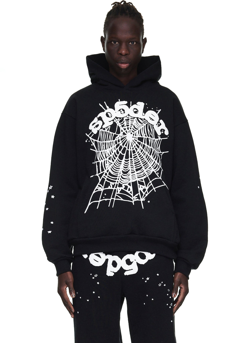 Sp5der Og Web Hoodie - Black