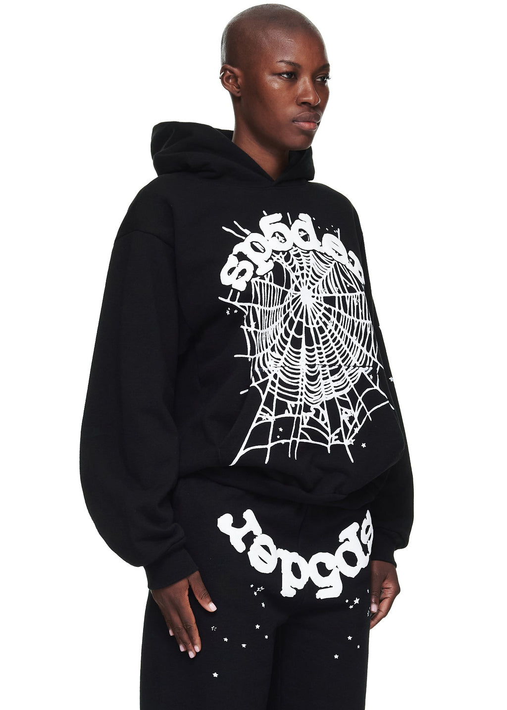 Sp5der Og Web Hoodie - Black