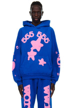 Sp5der Blue Beluga Hoodie - Blue