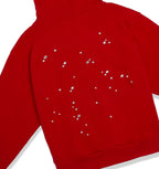 Sp5der Atlanta Zip Up Hoodie - Red