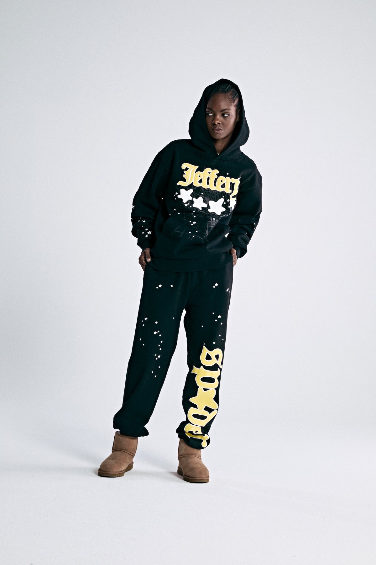 Sp5der Jeffery Hoodie - Black