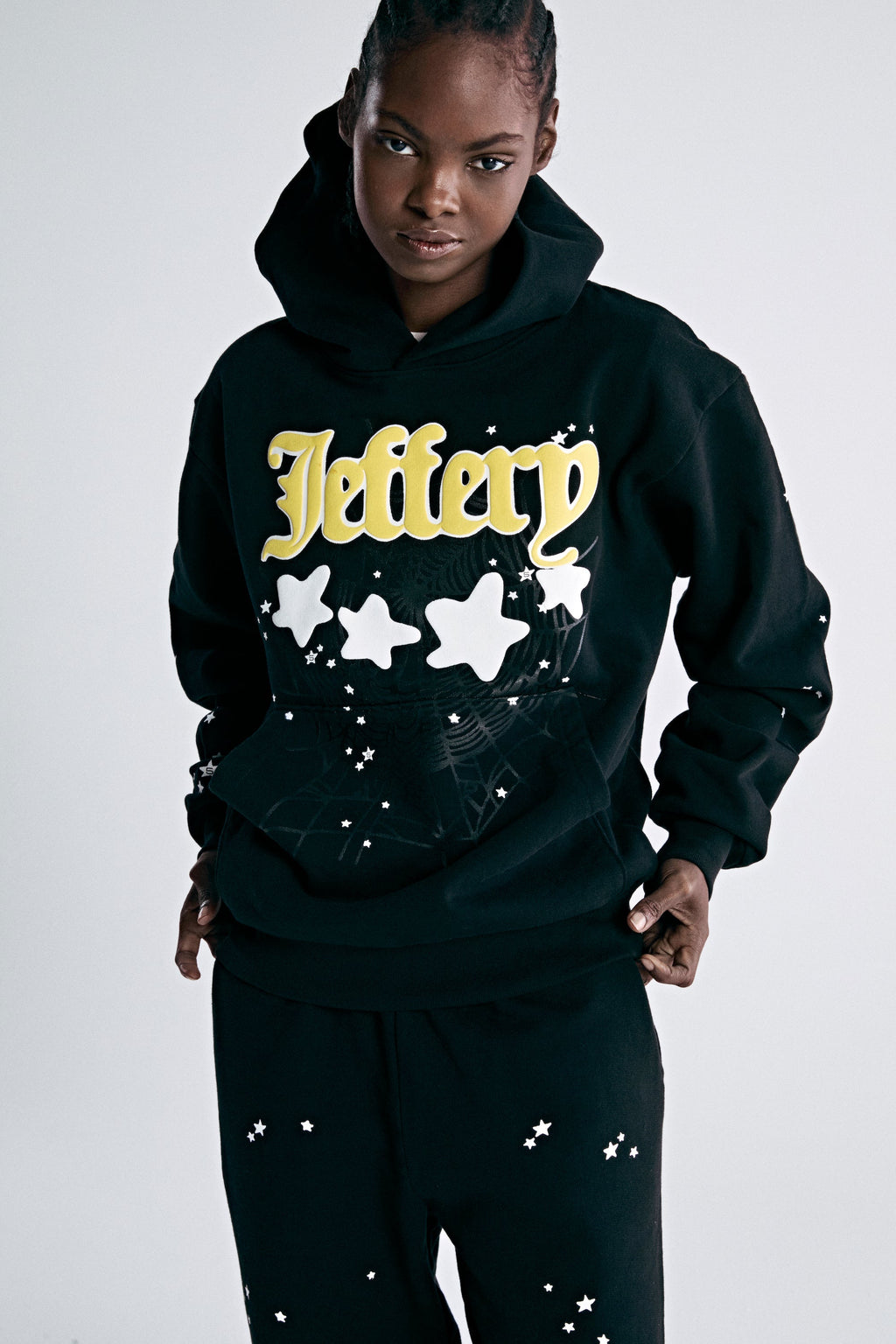 Sp5der Jeffery Hoodie - Black