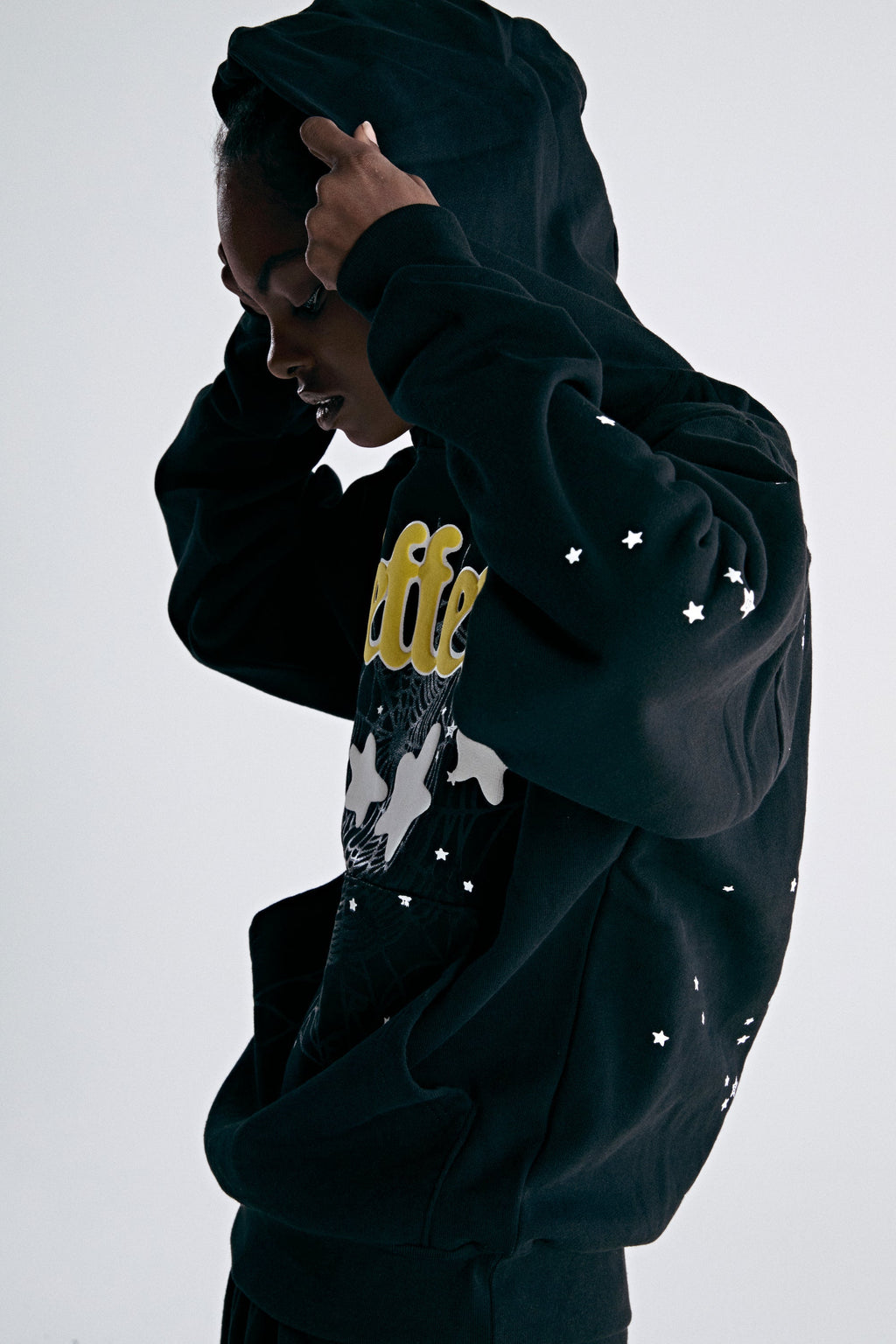 Sp5der Jeffery Hoodie - Black
