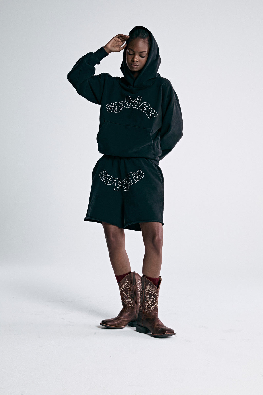 Sp5der Og Logo Hoodie - Black