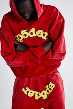 Sp5der Og Logo Hoodie - Red