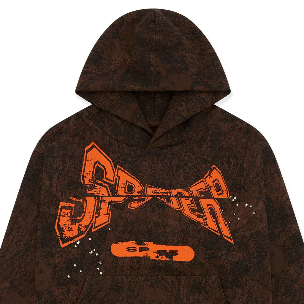 Sp5der T&f Tree Camo Hoodie - Brown
