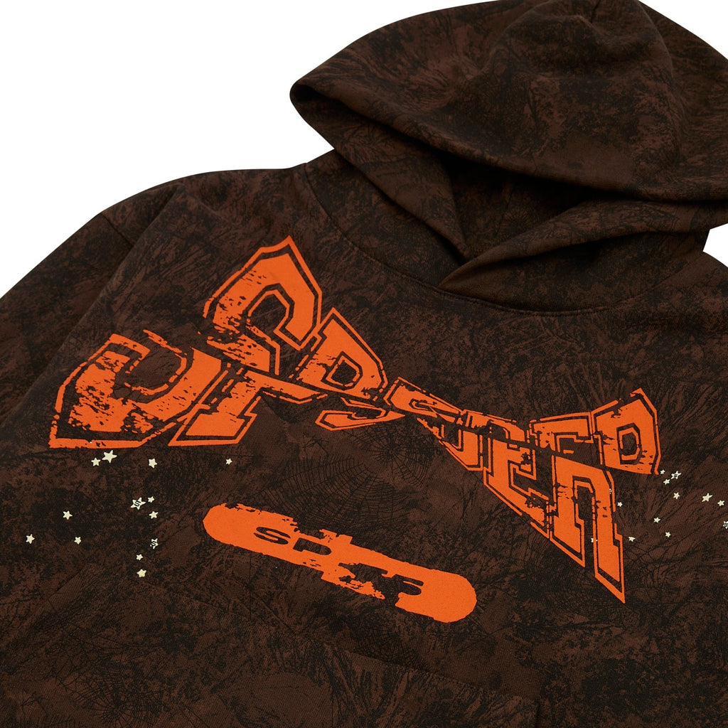 Sp5der T&f Tree Camo Hoodie - Brown