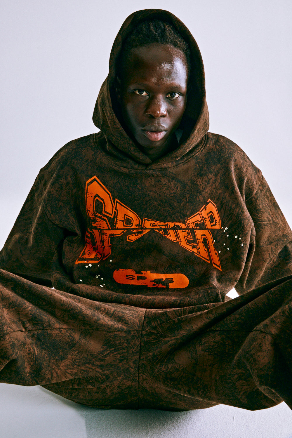 Sp5der T&f Tree Camo Hoodie - Brown