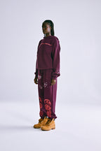 Sp5der Nocturnal Highway Hoodie - Burgundy
