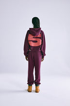 Sp5der Nocturnal Highway Hoodie - Burgundy