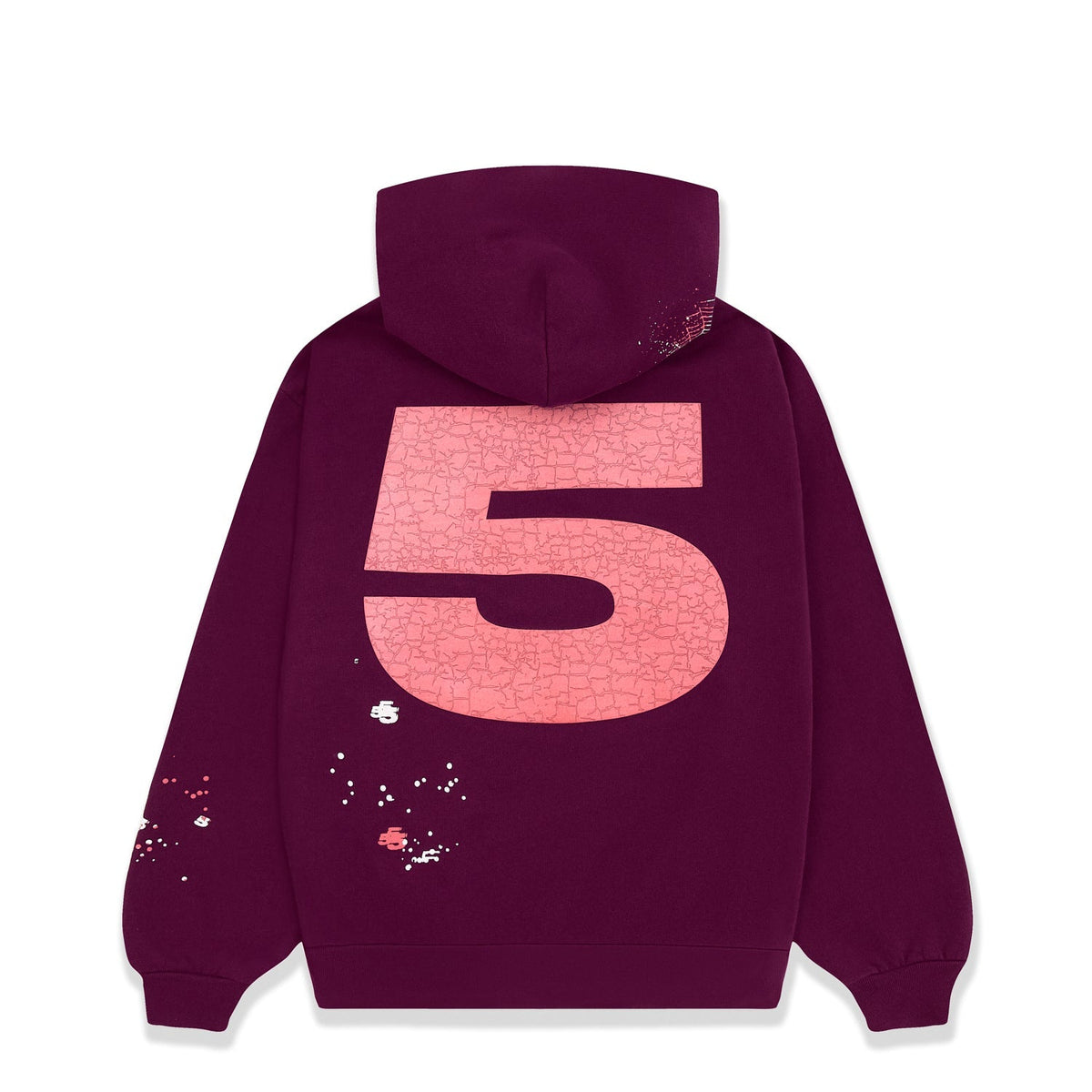 Sp5der Nocturnal Highway Hoodie - Burgundy
