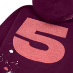 Sp5der Nocturnal Highway Hoodie - Burgundy