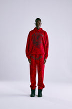 Sp5der Og Tree Camo Hoodie - Red