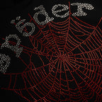 Sp5der Rhinestone Og Web V2 Hoodie - Black
