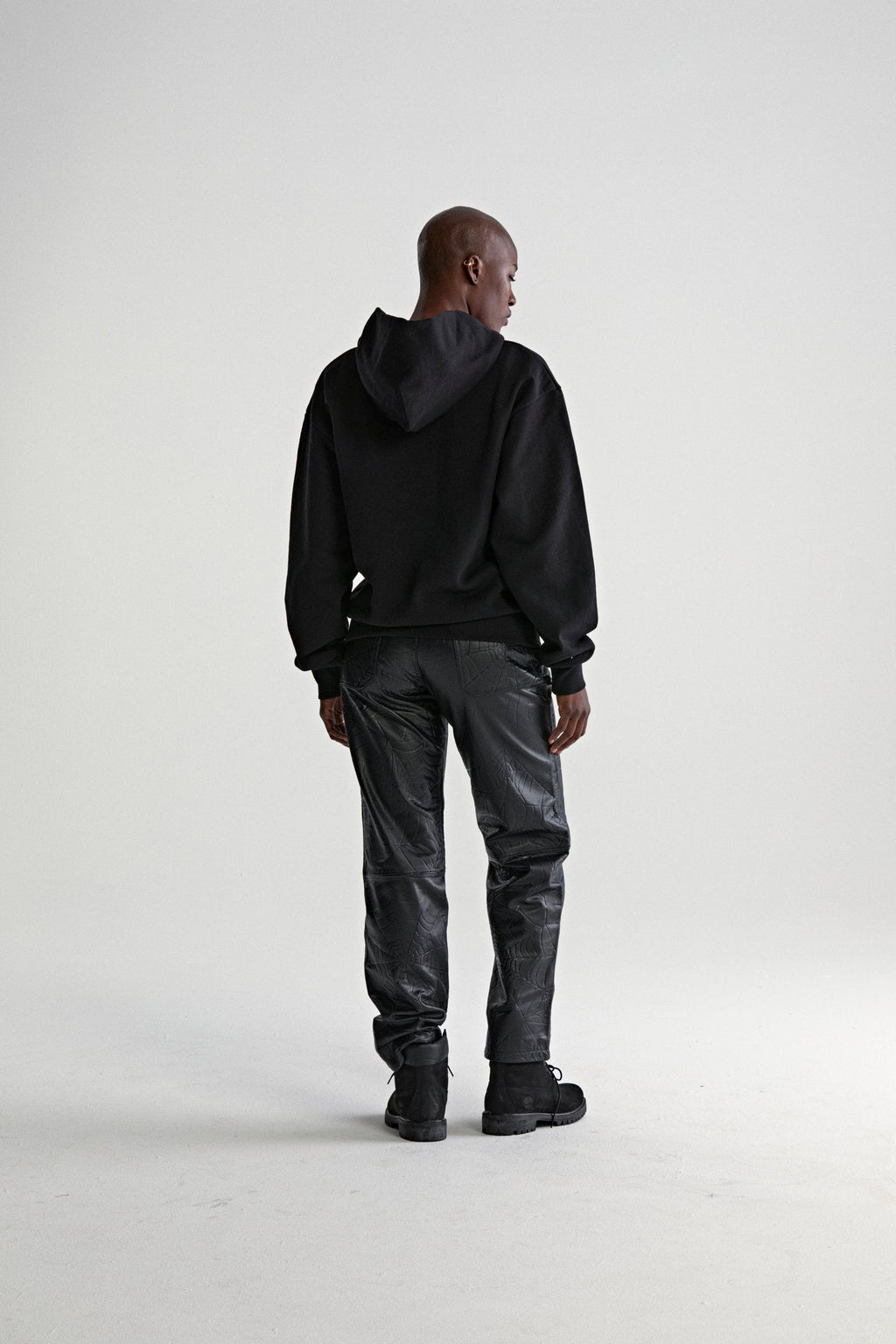 Sp5der Rhinestone Og Web V2 Hoodie - Black
