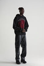 Sp5der Rhinestone Og Web V2 Hoodie - Black