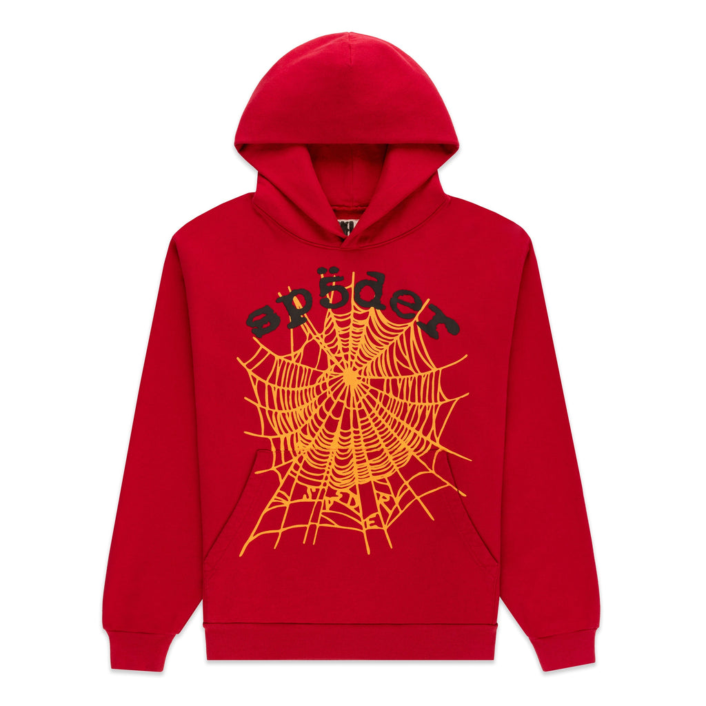Sp5der Og Web V2 Hoodie - Red
