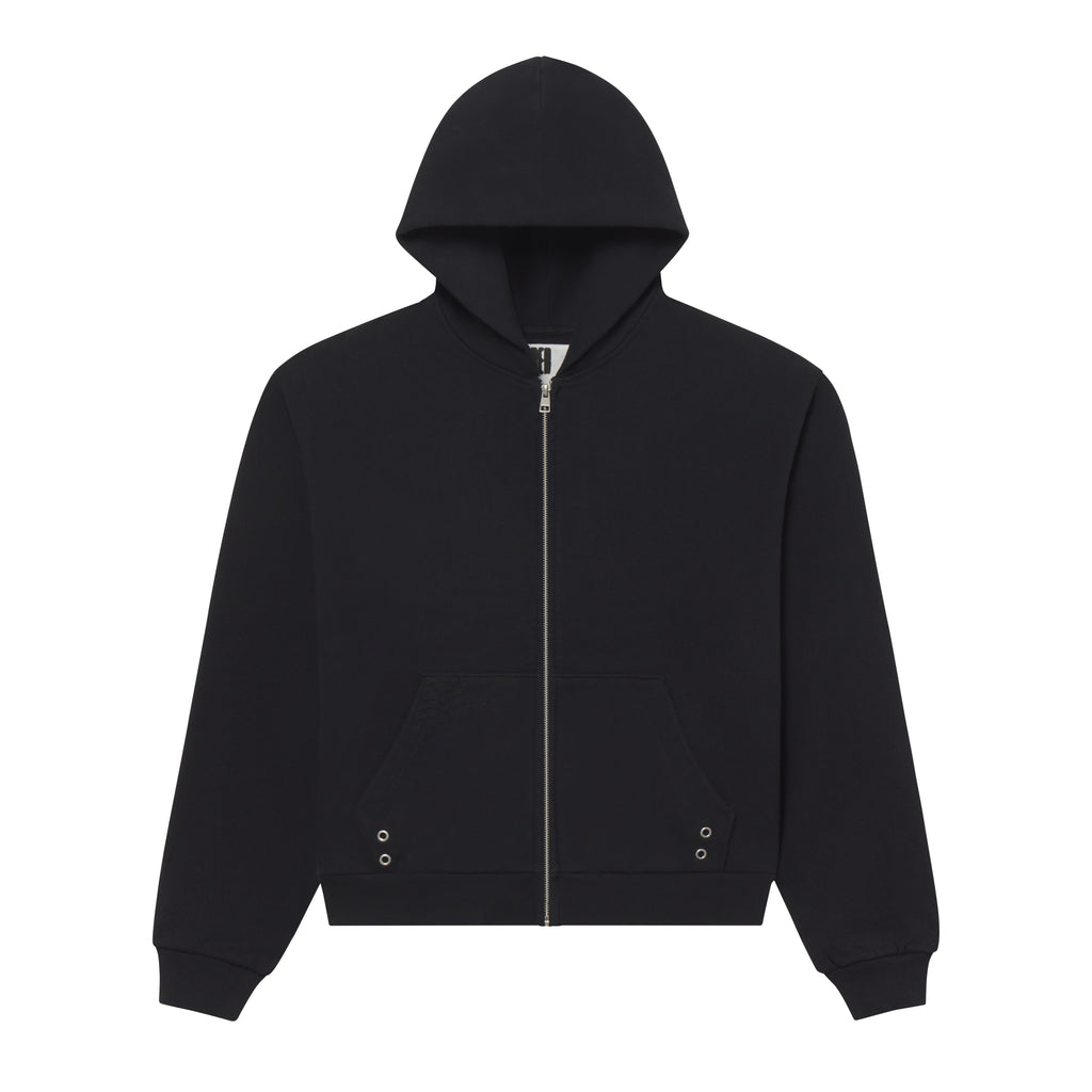 Sp5der Overprint Zip Hoodie - Onyx