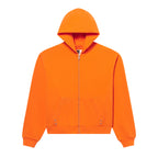 Sp5der Overprint Zip Hoodie - Tangerine