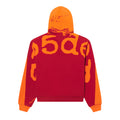 Sp5der Overprint Zip Hoodie - Tangerine