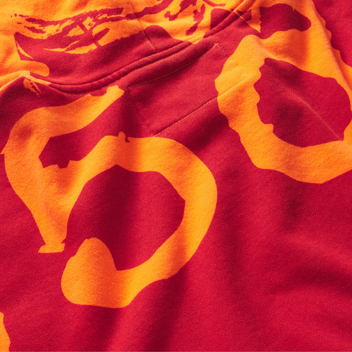 Sp5der Overprint Zip Hoodie - Tangerine