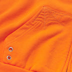 Sp5der Overprint Zip Hoodie - Tangerine