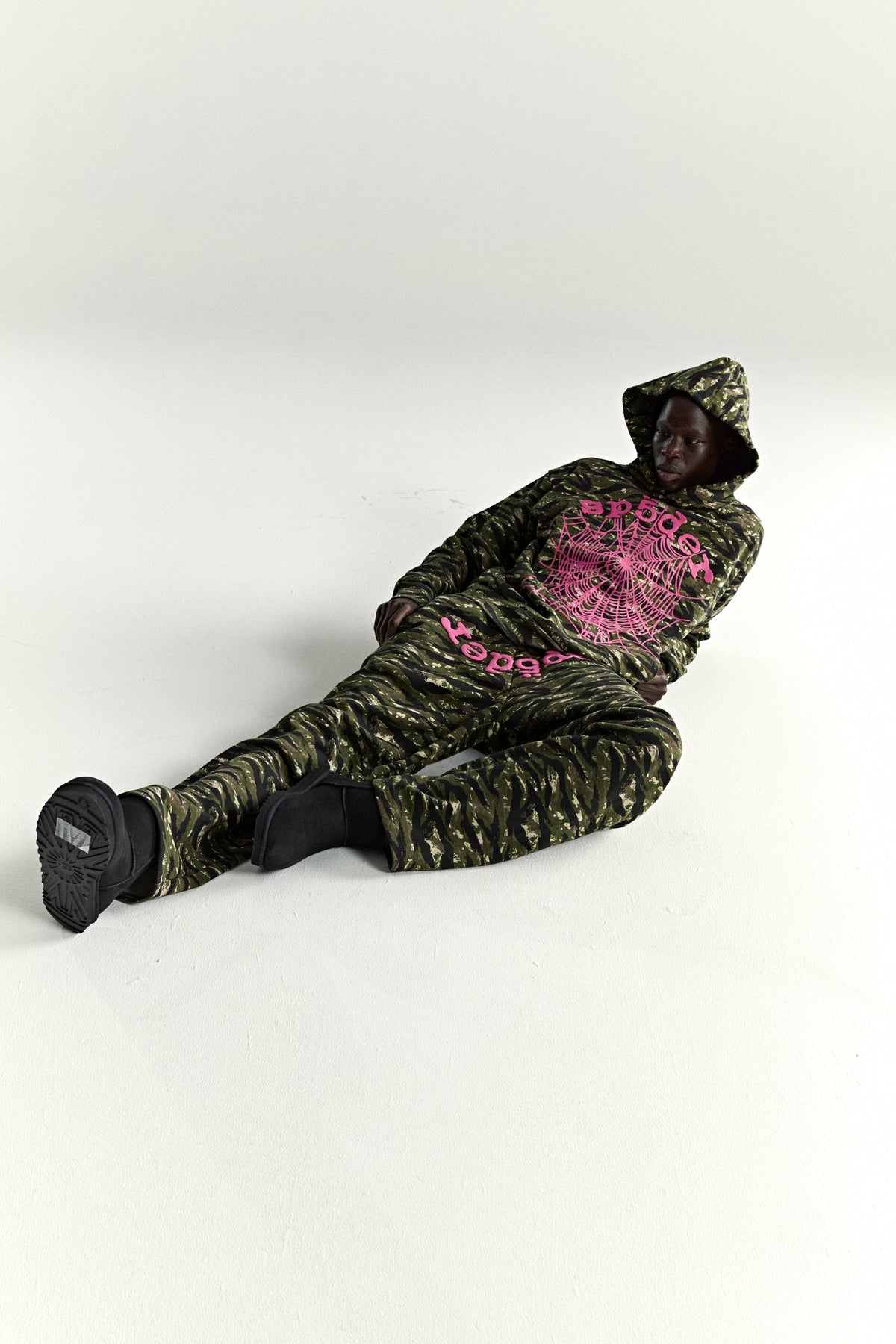 Sp5der Og Web V2 Tiger Camo Hoodie - Tiger Camo