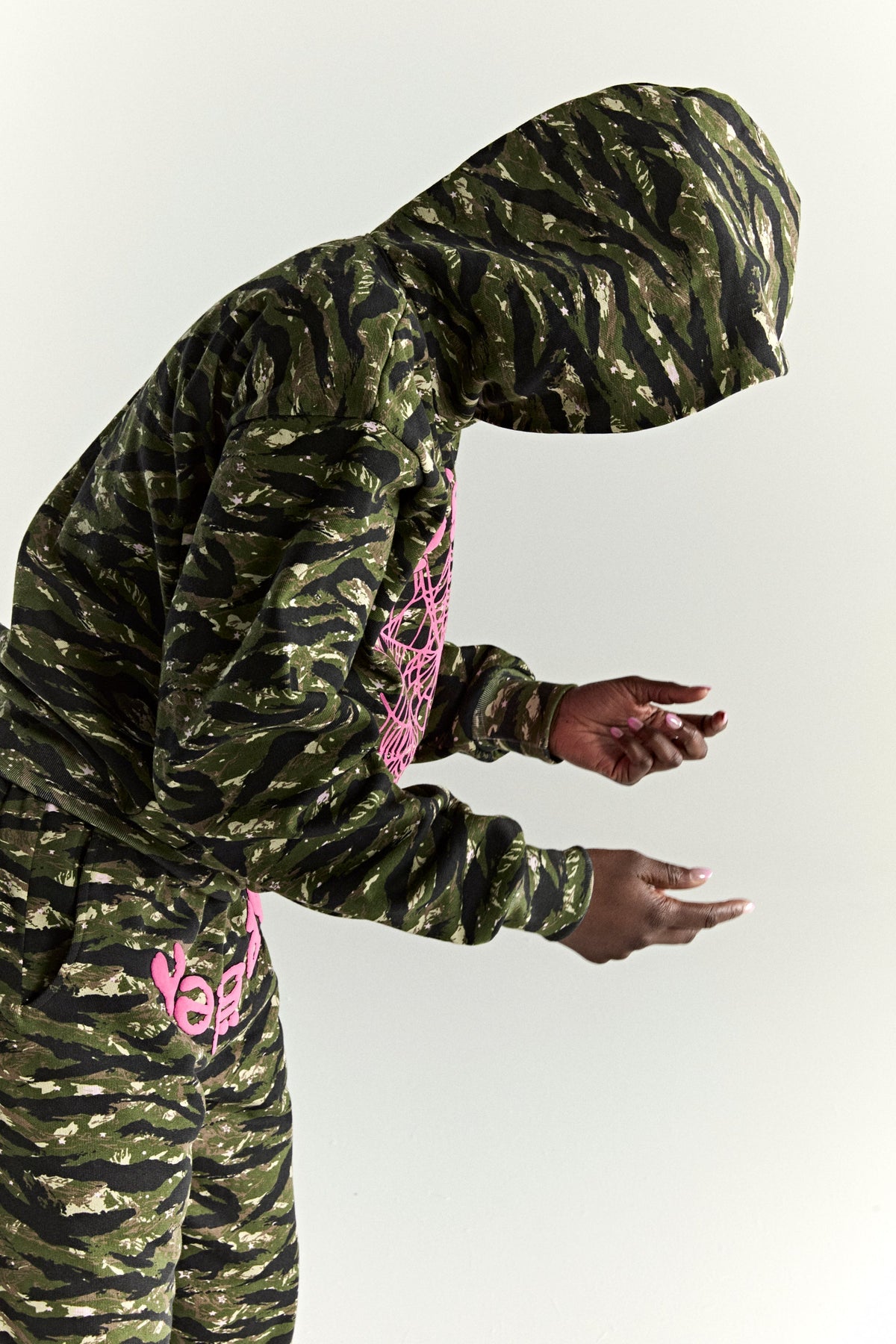 Sp5der Og Web V2 Tiger Camo Hoodie - Tiger Camo