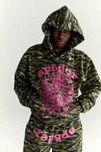 Sp5der Og Web V2 Tiger Camo Hoodie - Tiger Camo
