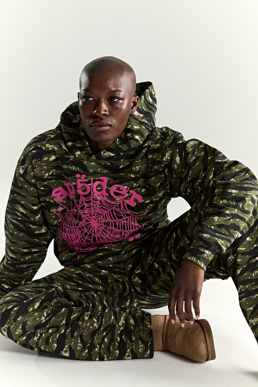 Sp5der Og Web V2 Tiger Camo Hoodie - Tiger Camo