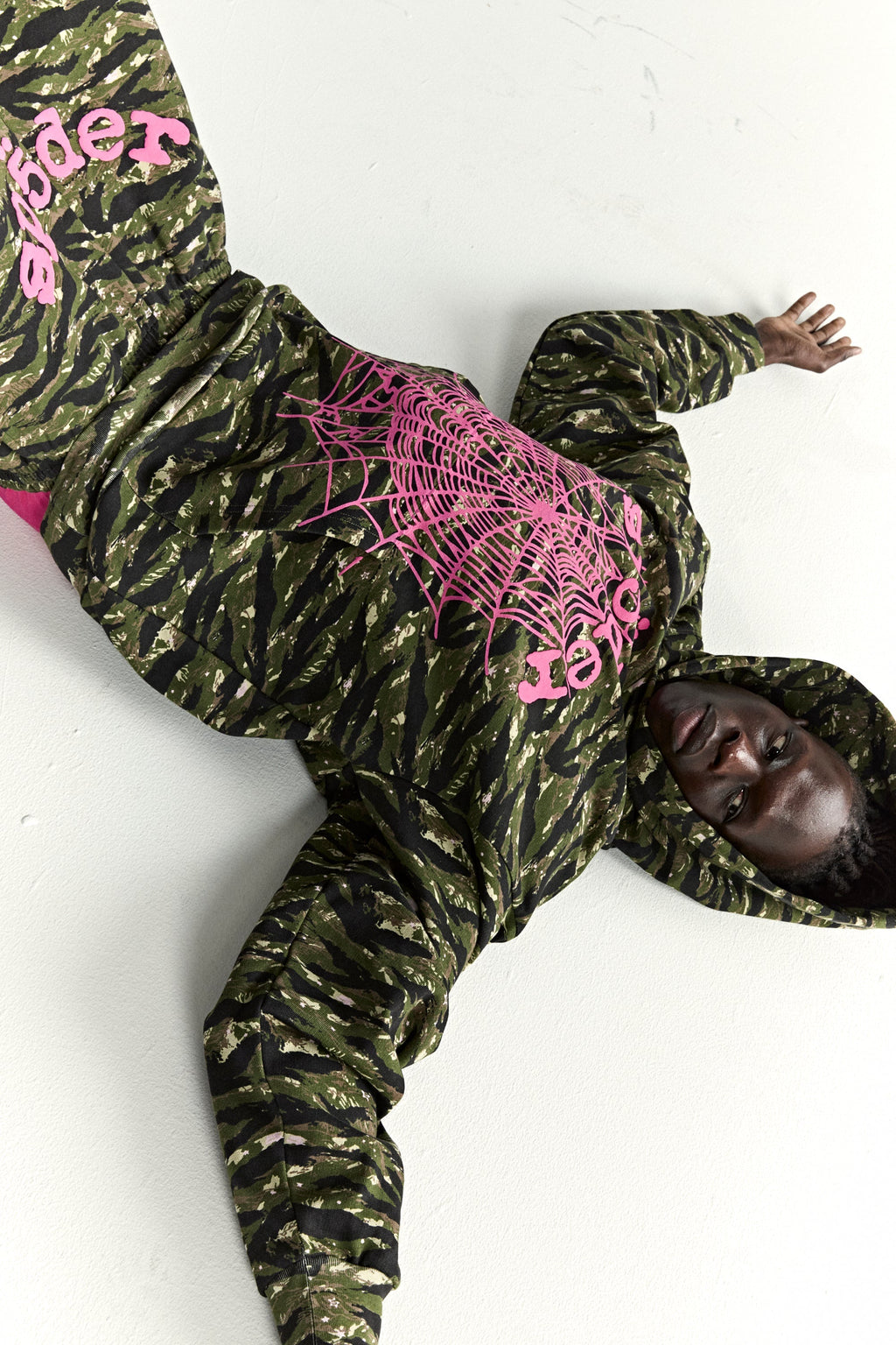 Sp5der Og Web V2 Tiger Camo Hoodie - Tiger Camo