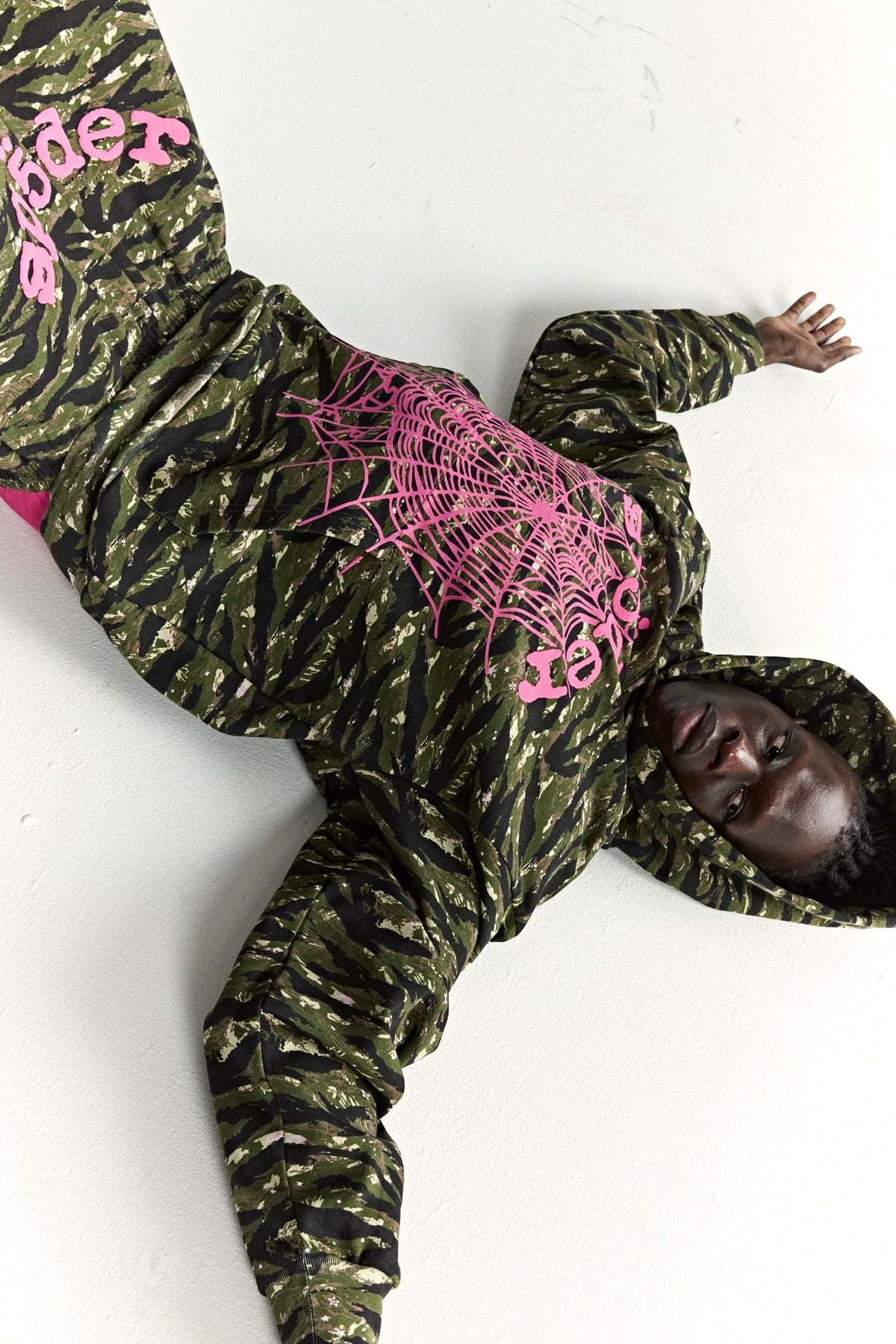 Sp5der Og Web V2 Tiger Camo Hoodie - Tiger Camo