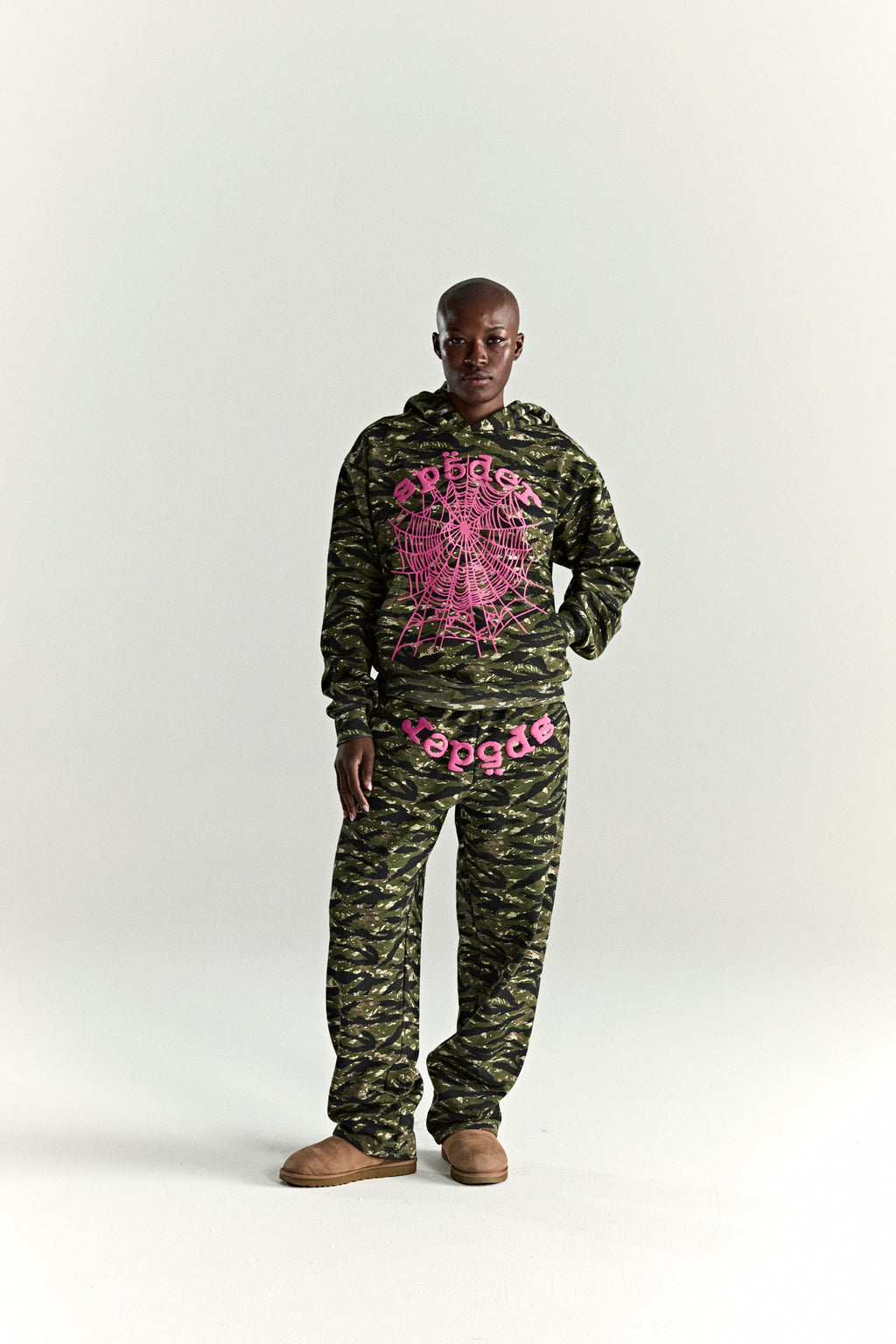 Sp5der Og Web V2 Tiger Camo Hoodie - Tiger Camo