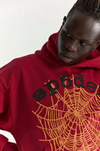 Sp5der Og Web V2 Hoodie - Red