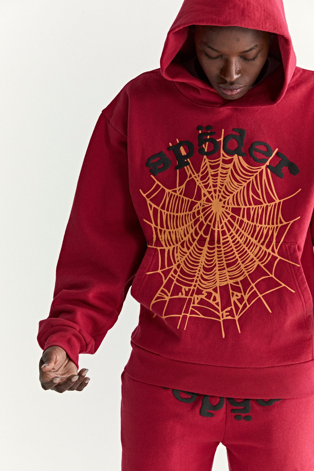 Sp5der Og Web V2 Hoodie - Red