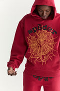 Sp5der Og Web V2 Hoodie - Red