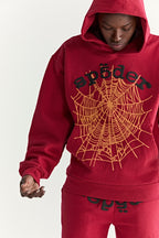 Sp5der Og Web V2 Hoodie - Red