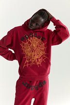 Sp5der Og Web V2 Hoodie - Red