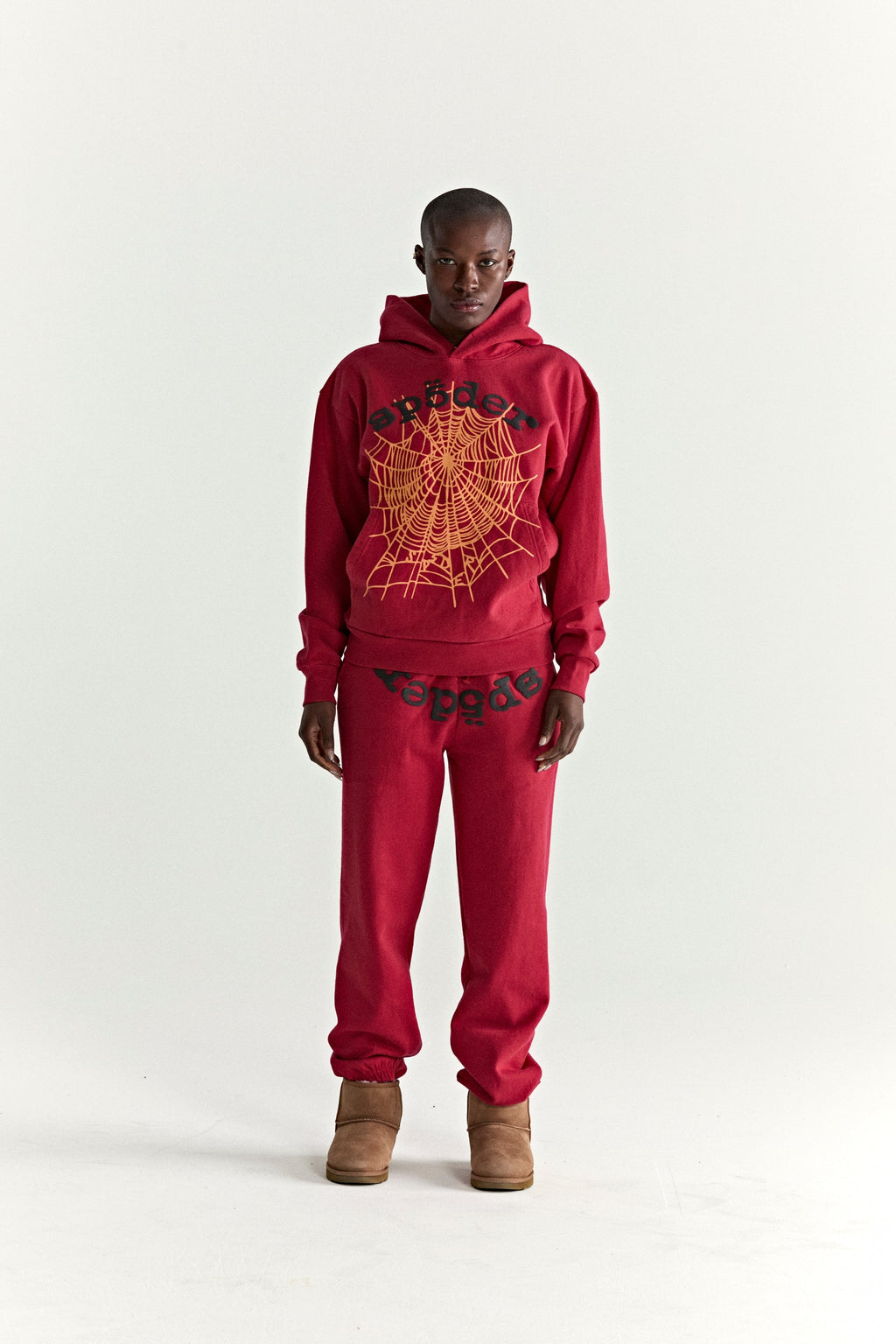 Sp5der Og Web V2 Hoodie - Red
