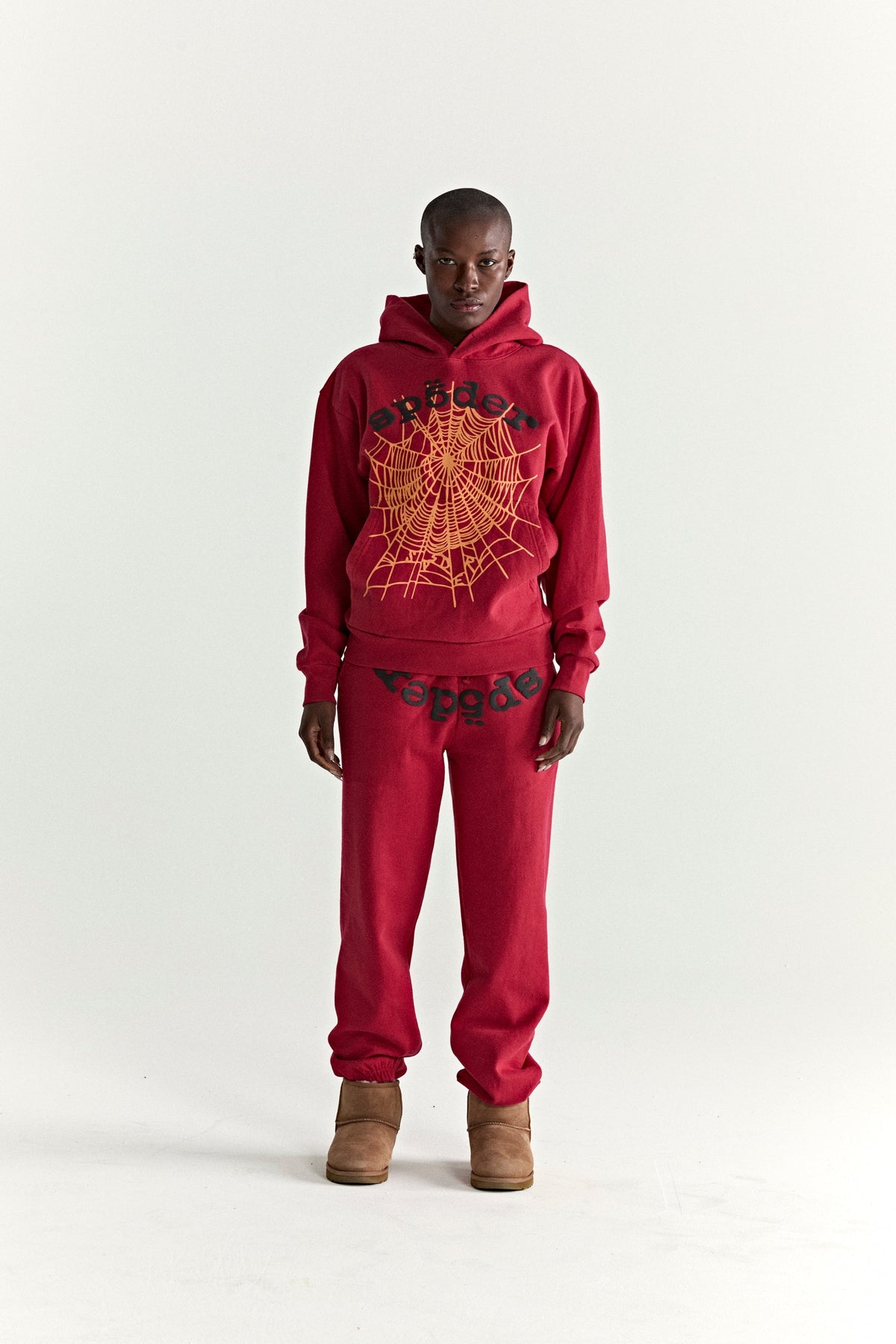 Sp5der Og Web V2 Hoodie - Red