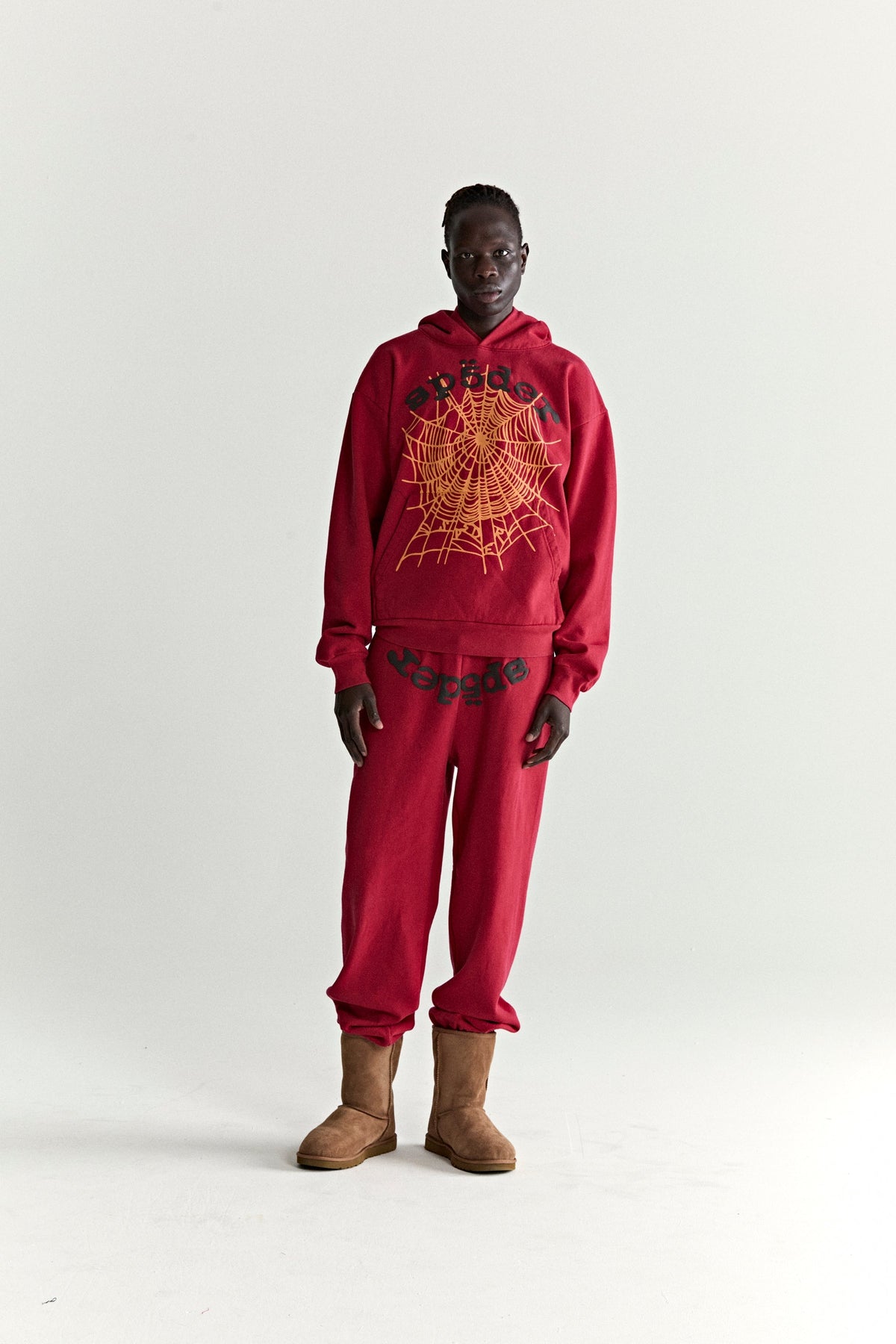 Sp5der Og Web V2 Hoodie - Red