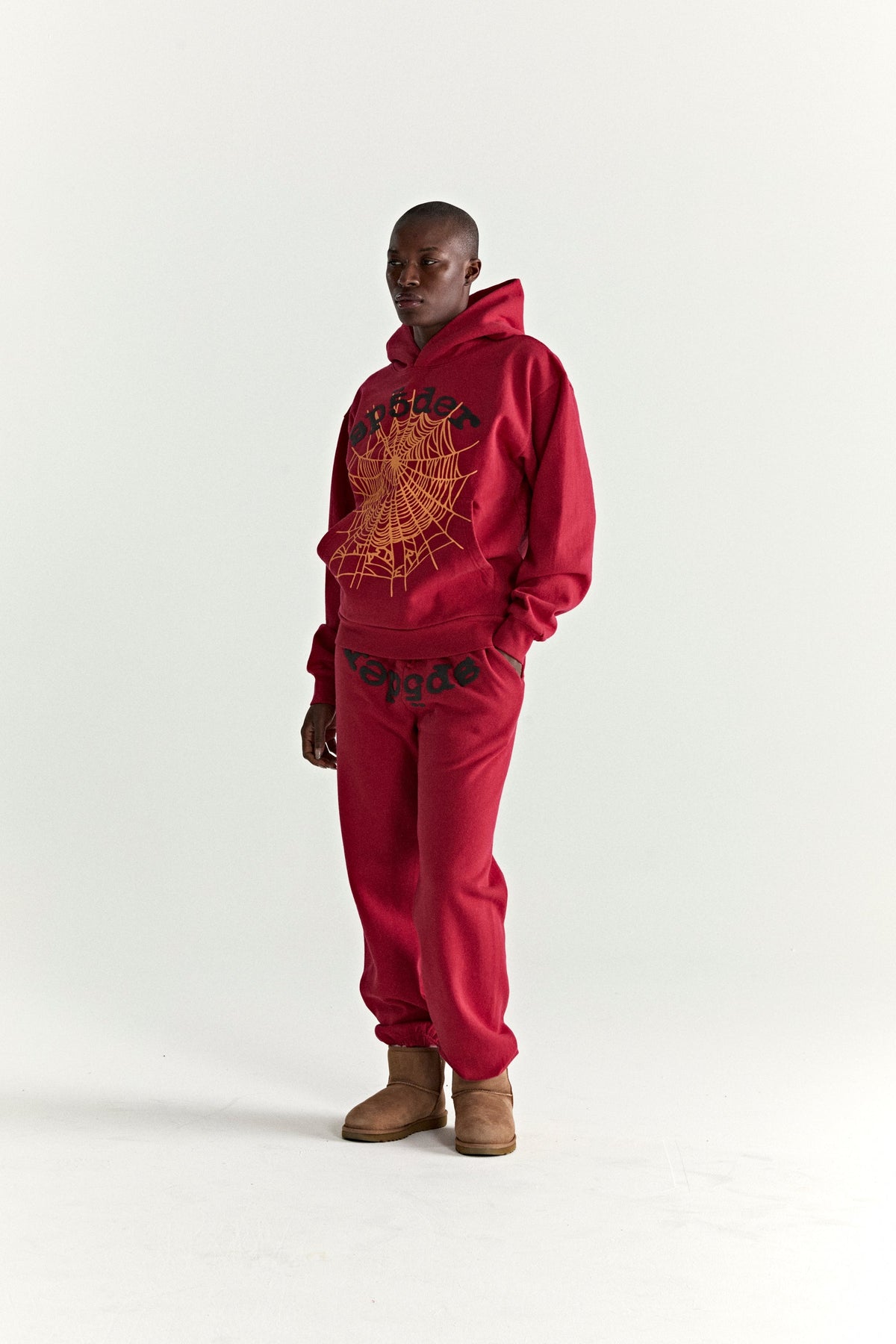 Sp5der Og Web V2 Hoodie - Red