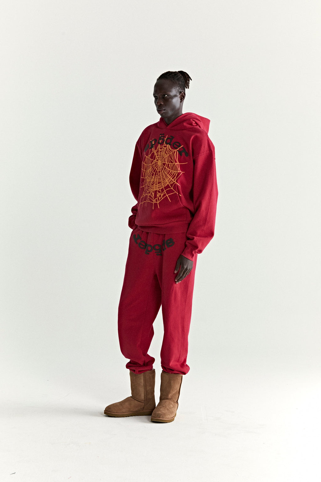 Sp5der Og Web V2 Hoodie - Red