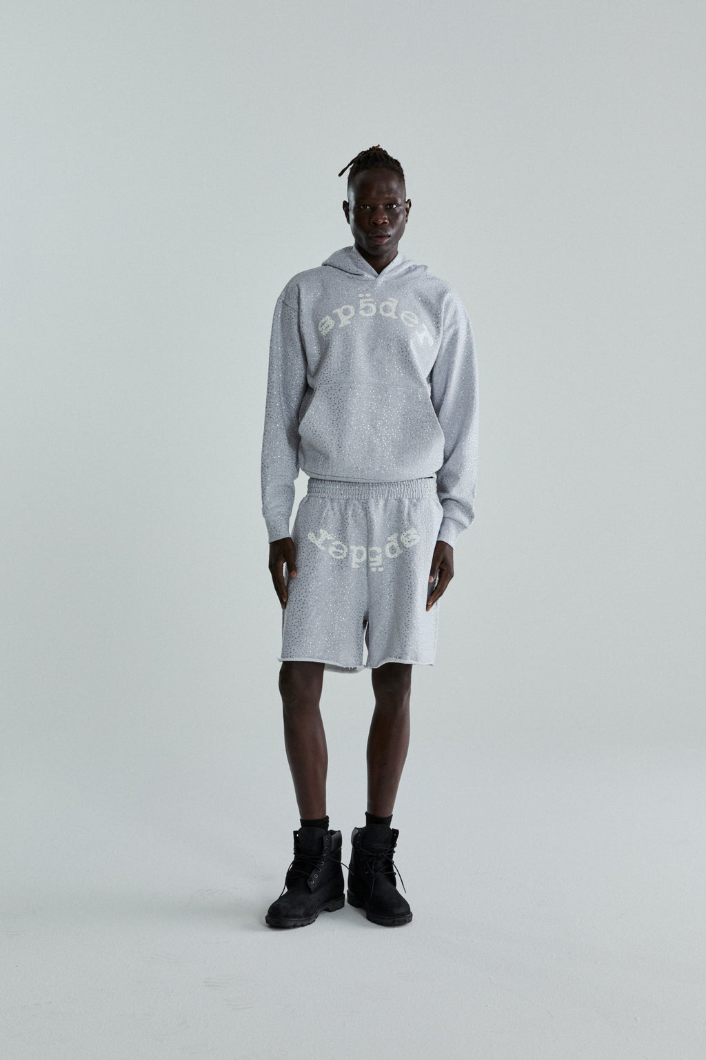 Sp5der Vvs Hoodie - Heather Grey