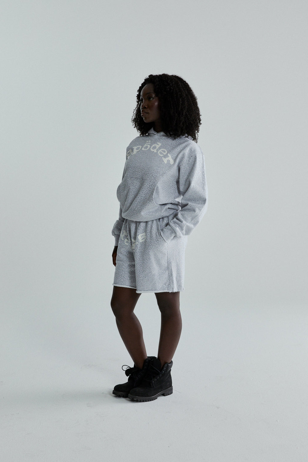 Sp5der Vvs Hoodie - Heather Grey