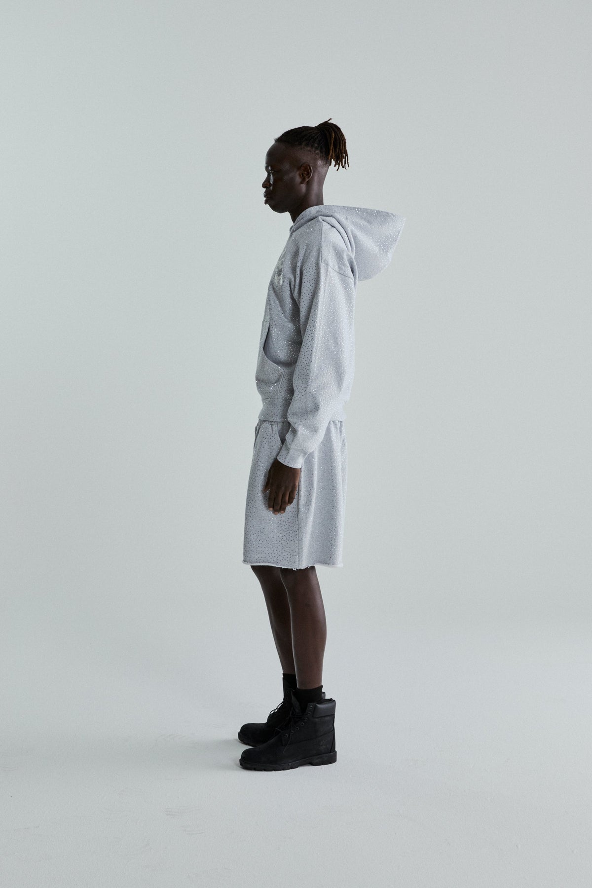 Sp5der Vvs Hoodie - Heather Grey