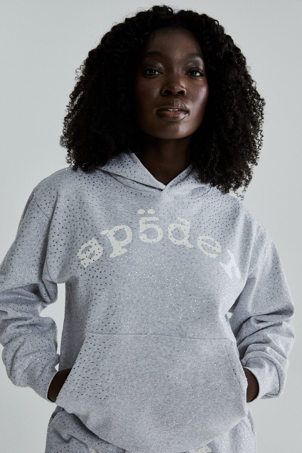 Sp5der Vvs Hoodie - Heather Grey