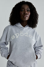 Sp5der Vvs Hoodie - Heather Grey